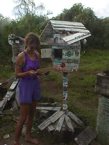 Floreana Dorothy Checks Mail